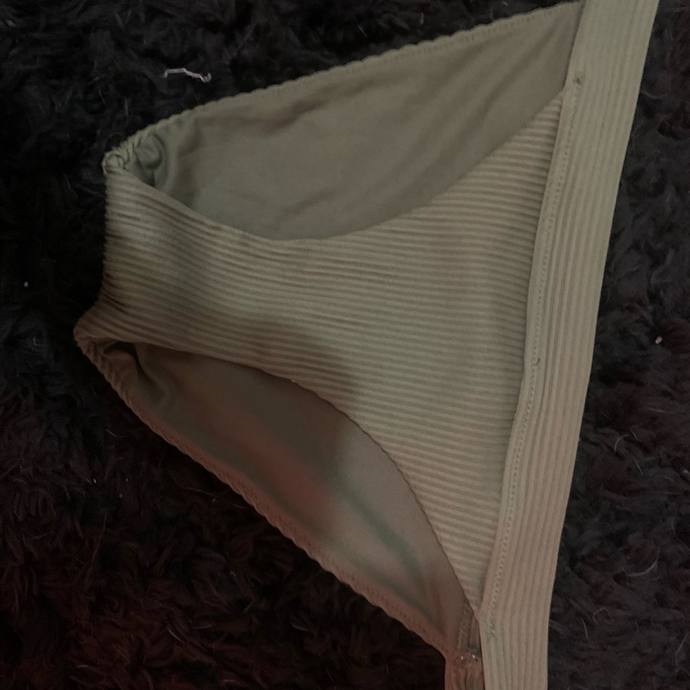 Army green swimsuit bottoms
